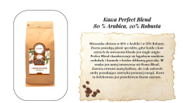 Kawa Ziarnista Perfect Blend Mieszanka 80/20 - 1kg Speciality - Świeżo Palona
